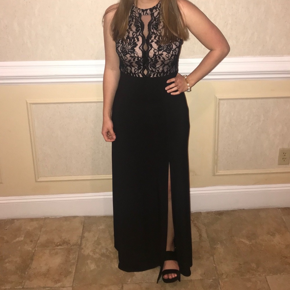 Sequined Lace Dress